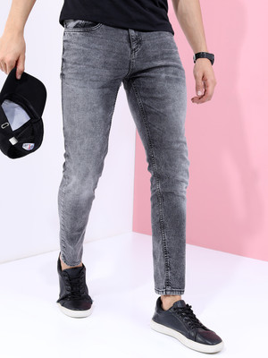 HIGHLANDER Tapered Fit Men Dark Grey Jeans