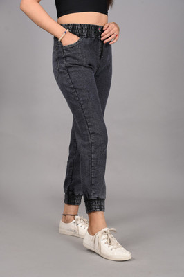 Denton Jogger Fit Women Black Jeans
