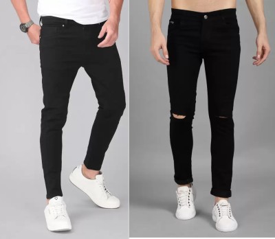 MAVI Fashion Slim Men Black Jeans(Pack of 2)