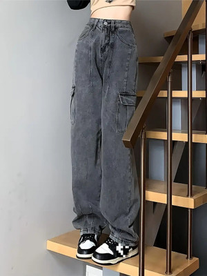 BLUELOCK Boyfriend Women Dark Grey Jeans