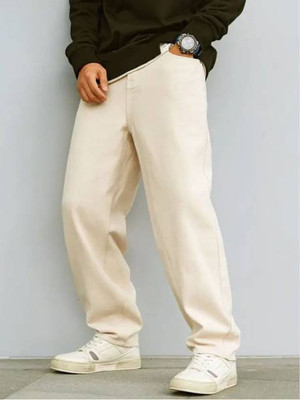 markview Loose Fit Men Beige Jeans