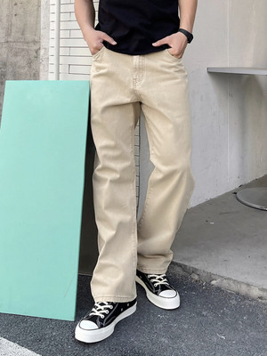 Masterly Weft Regular Men Beige Jeans