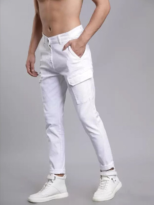 Masterly Weft Regular Men White Jeans