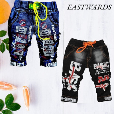 EASTWARDS Relaxed Fit Boys & Girls Black Jeans(Pack of 2)