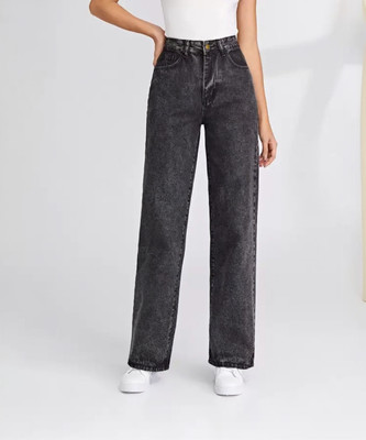 KASHIAN Boyfriend Women Black Jeans