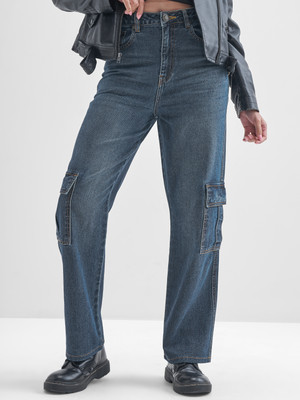 Tokyo Talkies Flared Women Dark Blue Jeans