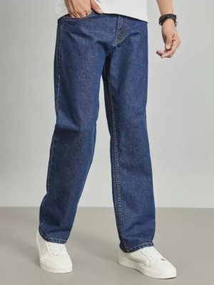 Jeancherry Loose Fit Men Dark Blue Jeans