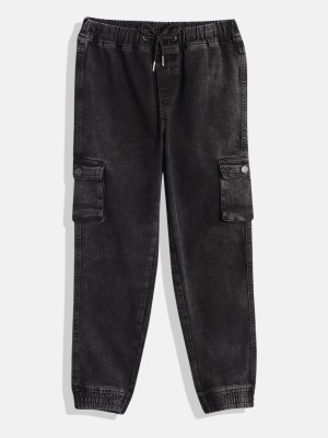 HERE&NOW Jogger Fit Boys Black Jeans