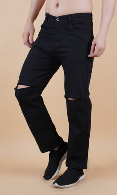 Jeancherry Loose Fit Men Black Jeans