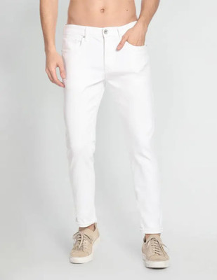 SE GENZ TRENDS Boyfriend Men White Jeans