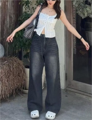 HDS GLOBAL TRADE Relaxed Fit Women Black Jeans