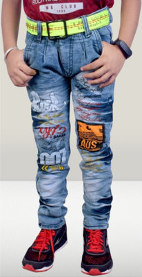 LAHSUAAK Regular Boys Black Jeans