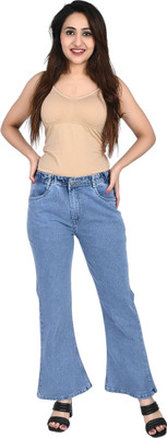 JOVS HIL Flared Women Dark Blue Jeans