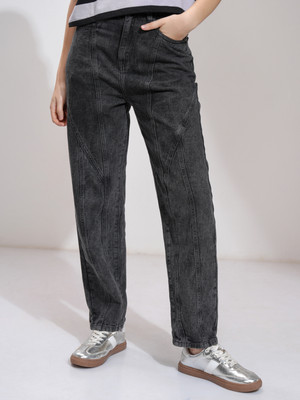 Tokyo Talkies Straight Fit Women Grey Jeans