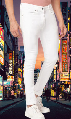 itup Slim Men White Jeans