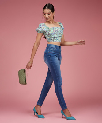 Miss Chase Skinny Women Blue Jeans