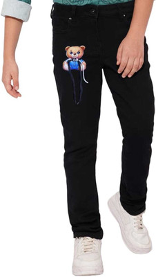 FASHIONHUBMAN Slim Boys Black Jeans