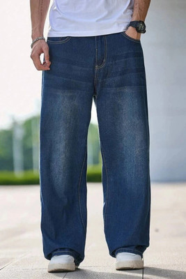 Rockwell Loose Fit Men Dark Blue Jeans