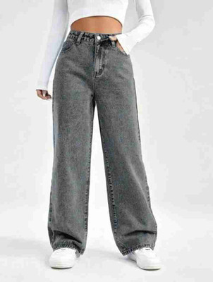 Herway Flared Women Grey Jeans
