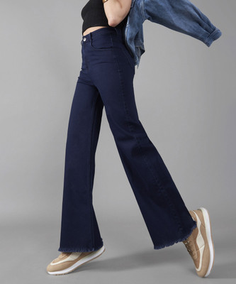 DOLCE CRUDO Boot-Leg Women Blue Jeans
