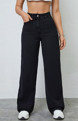 BLESSICA Relaxed Fit Women Black Jeans