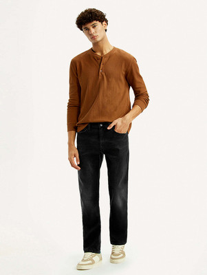 LEVI'S Straight Fit Men Black Jeans