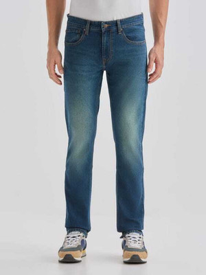 METRONAUT Regular Men Dark Green Jeans