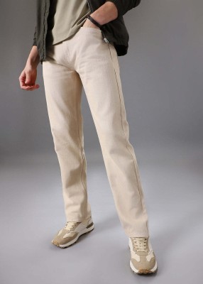 Banana Club Straight Fit Men Beige Jeans