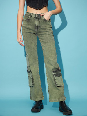 STREET9 Regular Women Green Jeans