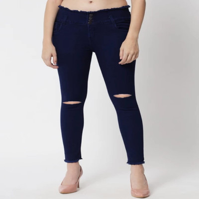 Perfect Outlet Skinny Women Blue Jeans