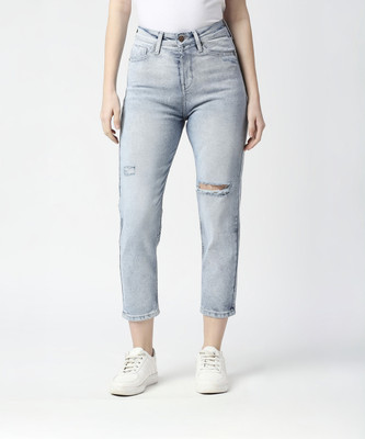 Pepe Jeans Tapered Fit Women Blue Jeans