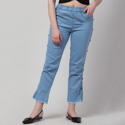 Coutume Collections Jogger Fit Women Blue Jeans