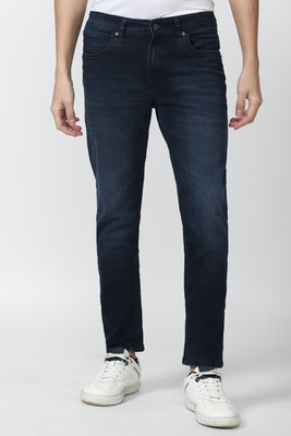 PETER ENGLAND Tapered Fit Men Dark Blue Jeans