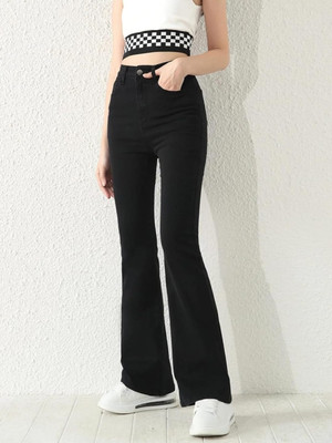 Zaristaa Boot-Leg Women Black Jeans