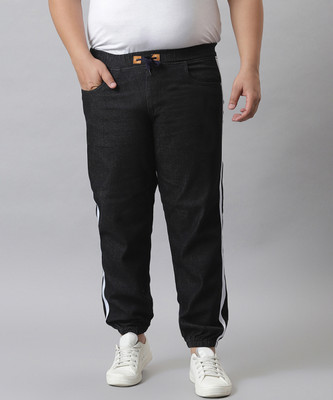 Instafab Plus Regular Men Black Jeans