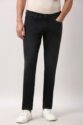 PETER ENGLAND Tapered Fit Men Black Jeans