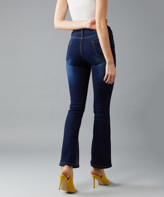 DOLCE CRUDO Boot-Leg Women Blue Jeans