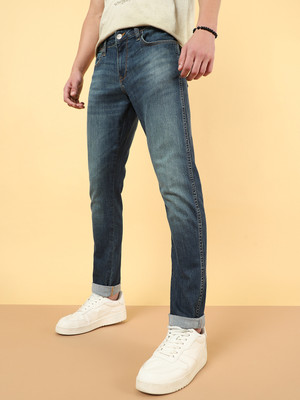 Wrangler Skinny Men Dark Blue Jeans
