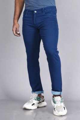 A Flash Slim Men Dark Blue Jeans