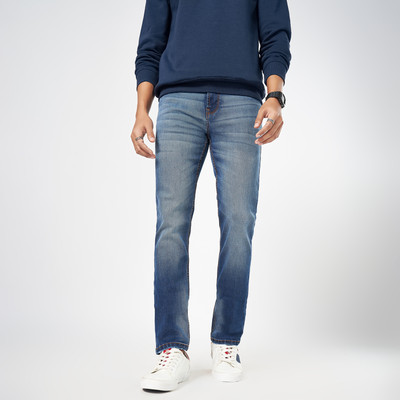 SF Jeans by Pantaloons Straight Fit Men Blue Jeans