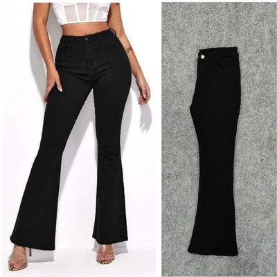 ristey Boot-Leg Women Black Jeans