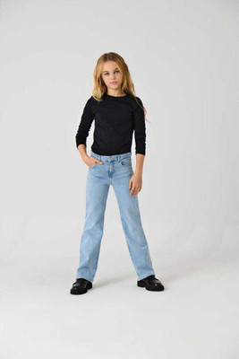 Thekids Regular Girls Light Blue Jeans