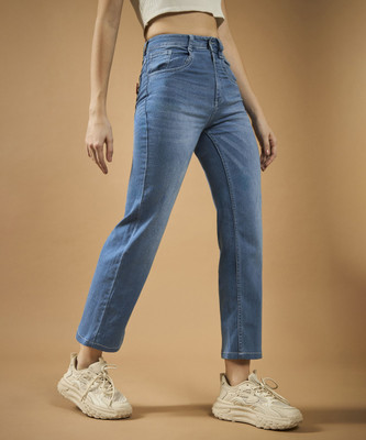DOLCE CRUDO Boot-Leg Women Blue Jeans