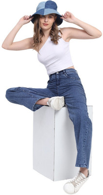A C CREATION Boyfriend Women Blue Jeans