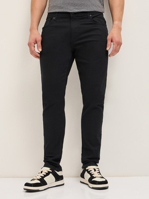 THE BEAR HOUSE Slim Men Black Jeans