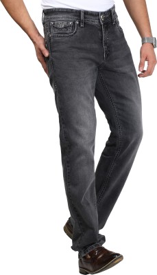 white apple jns Boot-Leg Men Black Jeans