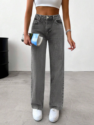 Glossia Relaxed Fit Women Grey Jeans