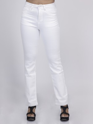 ALN Relaxed Fit Women White Jeans