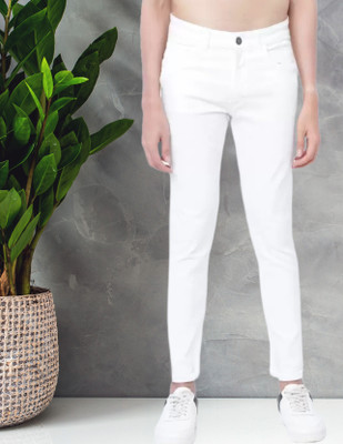 Moda Rapido Slim Men White Jeans