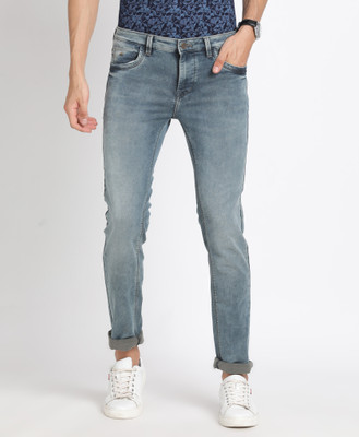 TURTLE Tapered Fit Men Light Blue Jeans